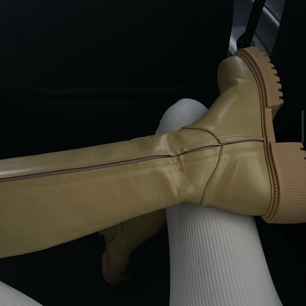 Source Unknown Tubular Combat Boots, Sahara - image 1